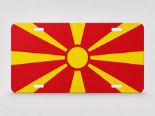 Country Flag Inspired 6x12 Aluminum License Plate Pick Your Country Novelty picture