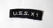 Rare U.S. Navy USS X1 Tab Patch First & Only Operational Midget Submarine picture