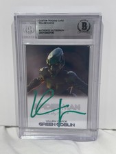 WILLEM DAFOE SIGNED CUSTOM CARD GREEN GOBLIN SPIDERMAN NO WAY HOME AUTO BECKETT  picture
