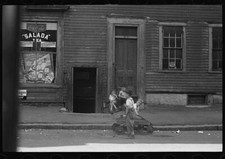 Children playing in street Manchester New Hampshire 1930s Historic Old Photo 4 picture