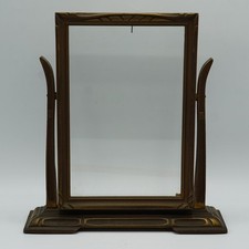 Antique Arts & Crafts Mission Wood Hinged Picture Frame 6x9 Craftsman c1910 picture