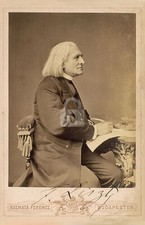 Franz Liszt Signed Autograph RPPC Photo Postcard COPY picture