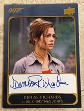 RARE 2020 JAMES BOND VILLAINS & HENCHMEN DENISE RICHARDS AUTO CARD DR JONES picture