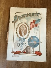Beautiful 1904 teacher’s booklet gift .. Adam’s Co. Indiana Keepsake Graduation picture
