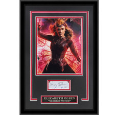 Elizabeth Olsen AKA Scarlet Witch Autographed Marvel 