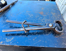 Heller Made in USA 12 in Blacksmith Tongs Tool picture