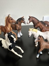 Schleich Safari Ltd Battat Breyer Horse Figure Lot of 7 Clydesdale Pony Foal picture