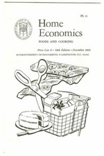 Vintage 1968 USGPO Home Economics FOODS & COOKING Booklet Price List #11 picture