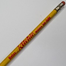 c1960s Conrad, Iowa Ritchie Livestock Fountains Slim Wood Pencil Farm IA Vtg G15 picture
