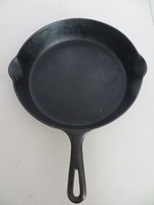 Vintage Griswold No 9 (710H) Cast Iron Skillet Sits Flat Unrestored 11” picture