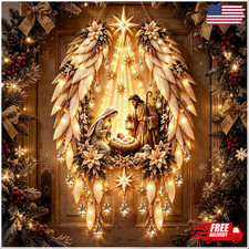 Lighted Nativity Wall Decor, Bethlehem Star of Faith,2026 New LED Christmas Wall picture