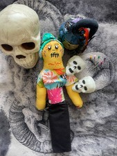 Witchcraft Voodoo Doll Handmade~ YORICK~ Justice, Revenge, Payback w/ 5 Pins picture