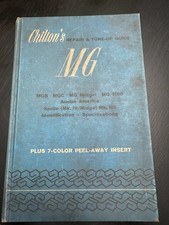 Vintage Chilton's Repair & Tune Up Guide For The MG's Hardcover Illustrated picture