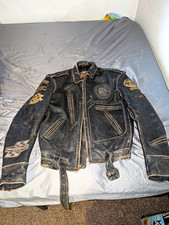 Vintage 90s Womens Harley Davidson Jacket And Chaps Combo picture