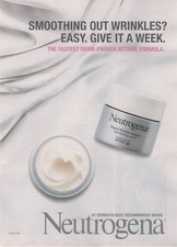 Neutrogena Rapid Wrinkle Repair regenerating cream Print Ad Pinup Poster 2020 picture