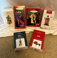 Hallmark Keepsake Disney Villains Ornament Lot 6 Cruella Jafar Evil Queen picture