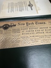 The New York Times March 18 1943 Original WWII Newspaper — Historic Archives, C picture
