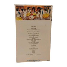 Vintage May 27th 1963 Holland America Line Nieuw Amsterdam Luncheon Menu Card picture