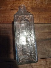 Esco Empty Distinctive Embalming Fluid Glass Bottle Antique 8 Inch Mortuary  picture