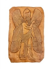 Erebus Idolworks Assyrian Winged Genie Apkallu Relief Plaque Mesopotamian Art picture
