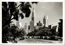 Partial View, Parque Dom Pedro II, Sao Paolo, Brazil 1960 RPPC Postcard picture