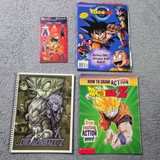 Dragon Ball Z Unisex OS Stationery Lot Notebook Magazine Stickers Book Vintage picture