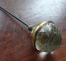 antique Edwardian clear rhinestone 7.5