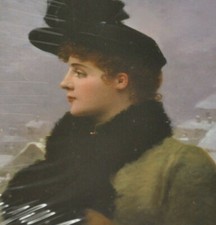 Victorian Greeting Cards LOT envelopes Winter Jules Frederic Ballavoine 5