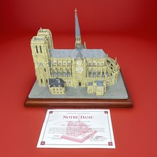 Danbury Mint Notre Dame Cathedral Model Sculpture - Includes Original Box & COA picture