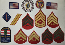 LOT OF 14 ASSORTED US MARINES AND USA RELATED CLOTH PATCHES  picture