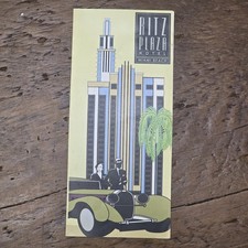 Vintage Ritz Plaza Hotel Brochure Miami Beach Florida Art Deco Travel Trifold picture