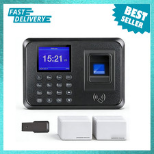 Time Clock Fingerprint RFID PIN for Small Business, 3-in-1 Biometric Attendance picture