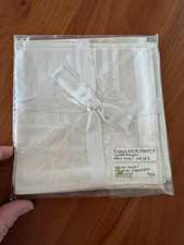 NWT NICE Vintage White Napkins Cotton Rayon Set of 6 picture