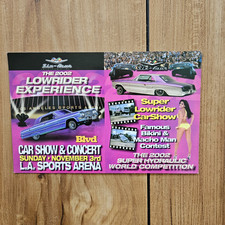VINTAGE 2002 LOWRIDER EXPERIENCE CAR SHOW & CONCERT FLYER LOS ANGELES CA picture