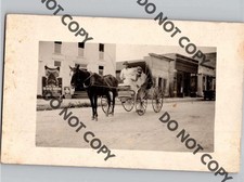 c1914 US Mail Mailman Delivery Wagon Star Movie Theatre BLAIR Wisconsin WI RPPC picture