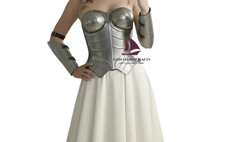 ZAIN Handmade Steel Cuirass Armor Bracers Renaissance Faire Cosplay Anniversary picture