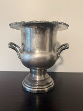 Vintage Sheridan Silverplate Trophy Champagne Bucket Wine Chiller Ornate Urn picture