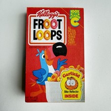 Retro Vintage 3D Froot Loops Garfield Cereal Box Refrigerator Magnet picture