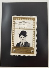 1947 Charlie Chaplin Actor Hollywood Movie Star Stamp Trading Card picture