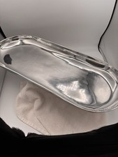 LUNA Inc Large 23” Recycled Aluminum Serving Platter Handcrafted Mexico picture