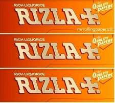 3x Rizla ROLLING PAPERS LIQUORICE Single Wide *DISCOUNTS* *FREE USA SHIPPING* picture