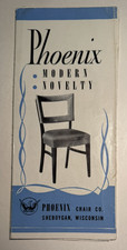 Vintage 1948 Phoenix Chair Company Brochure Sheboygan Wisconsin picture