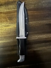 VTG Buck Fixed Blade Hunting Knife Clip Point Stainless, w/a Sheath  picture