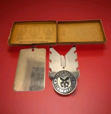 Vintage B.F. Goodrich Silvertown Safety League License Plate Topper Badge picture