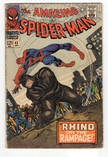 Amazing Spider-Man 43 1966 Marvel Comics G/VG 3.0 1st Full App Mary Jane Rhino picture