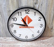 Vintage International Trucking Company Office Clock Advertising HTF Rare 14'' picture