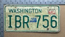 1970s Washington license plate IBR 756 YOM DMV King Ford Chevy Dodge 15939 picture