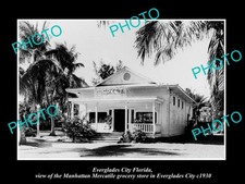 Everglades City Florida The Market Store c1930 Old Large Historic Photo picture