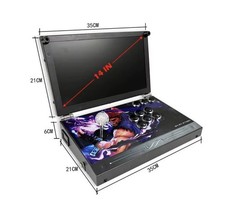 2024 New 14 Inch Arcade Video Game Console 26800 In  1 Portable Folding Pandora picture