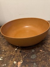Ellinger’s Agatized Wood Bowl 9” Vintage Sheboygan WI 1950s Excellent Vtg MCM picture